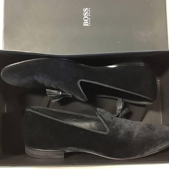HUGO BOSS VELVET LOAFERS - Picture 3 of 3